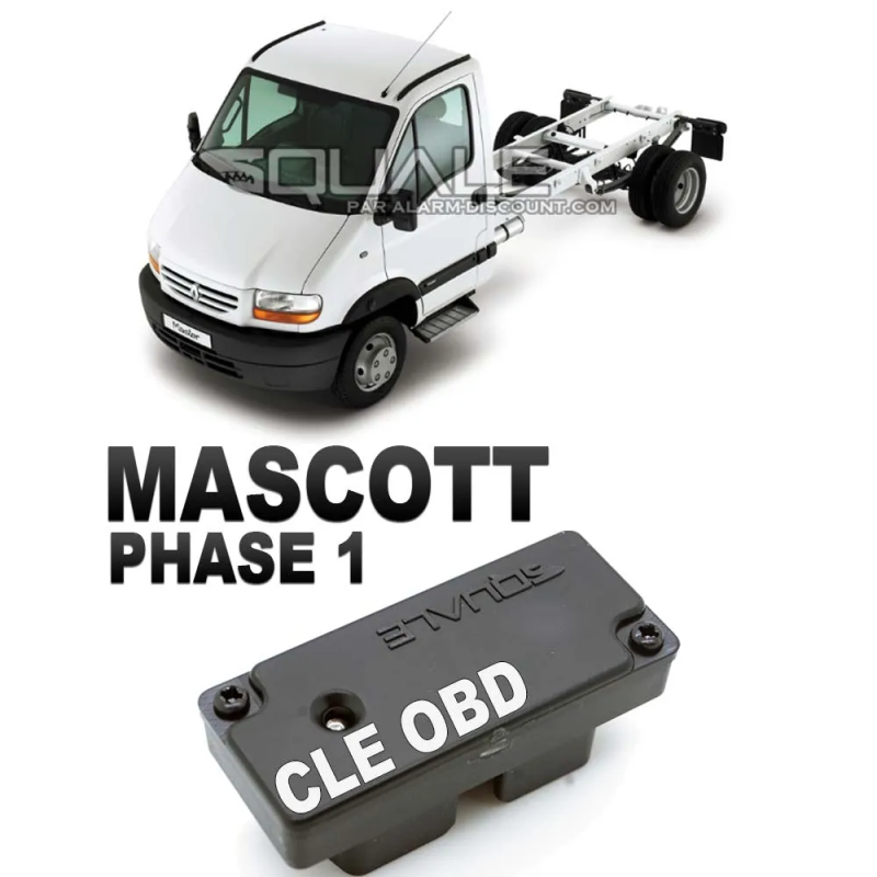 Clé de désactivation d'anti démarrage pour Renault Mascott phase 1 de 1996 à 2002 SQUALE - 1