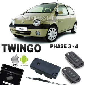 Kit Clé de désactivation + 2 Clés télécommandes pour Renault Twingo 1 à partir de 2001 SQUALE - 1