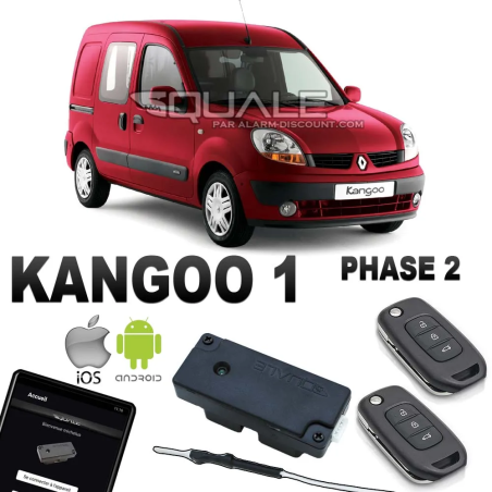 Kit Clé de désactivation + 2 Clés télécommandes pour Renault Kangoo 1 à partir de 2002 SQUALE - 1
