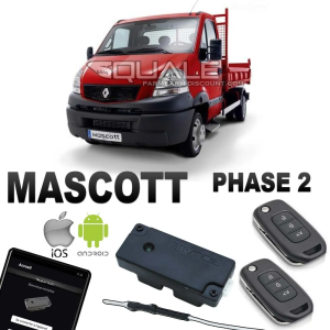Kit Clé de désactivation + 2 Clés télécommandes pour Renault Mascott phase 2 SQUALE - 1