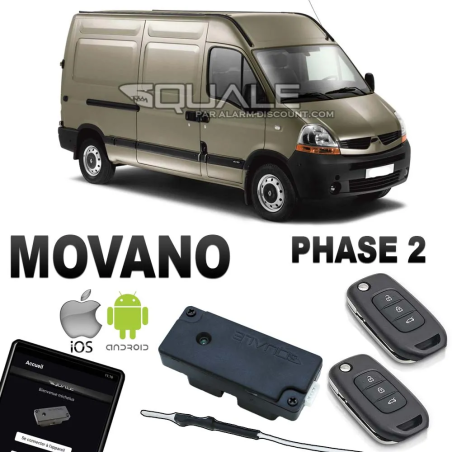 Kit Clé de désactivation + 2 Clés télécommandes pour Opel Movano phase 2 SQUALE - 1