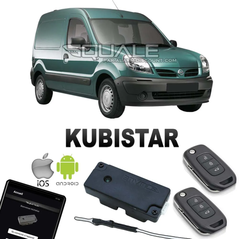 Kit Clé de désactivation + 2 Clés télécommandes pour Nissan Kubistar SQUALE - 1