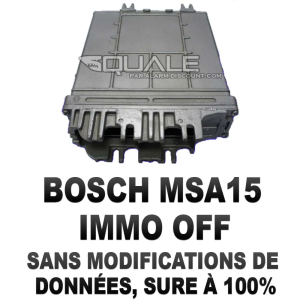Désactive l'anti démarrage calculateur Renault BOSCH MSA15 IMMO OFF  - 1