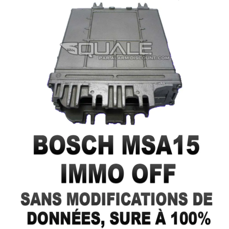 Désactive l'anti démarrage calculateur Renault BOSCH MSA15 IMMO OFF  - 1