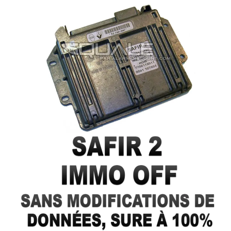Désactive l'anti démarrage calculateur renault SAGEM SAFIR 2  - 1