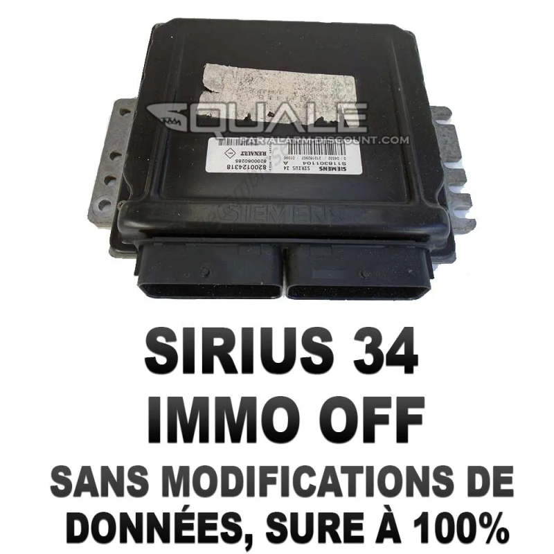 Désactive l'anti démarrage calculateur renault SIEMENS SIRIUS 34  - 1