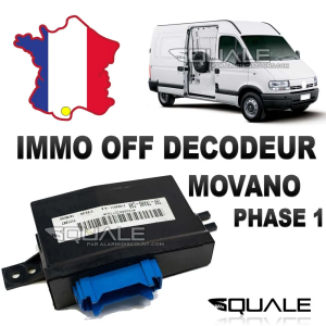 Désactive l'anti démarrage sur boitier décodeur Opel Movano Phase 1  - 1