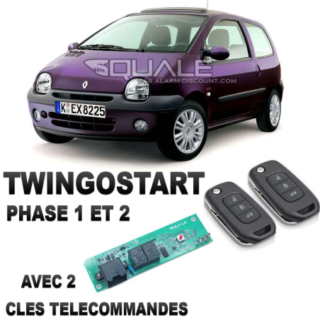 Carte Twingostart avec ouverture à distance, bluetooth et 2 clés télécommandes.