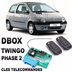 DBOX Anti démarrage + 2 clés télécommandes pour Twingo 1 phase2 de 1999 à 2001 SQUALE - 1
