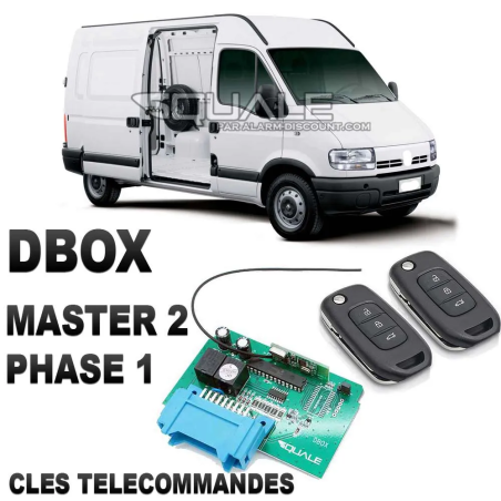 DBOX Anti démarrage + 2 clés télécommandes pour Master 2 phase 1 jusqu'à 2003 SQUALE - 1