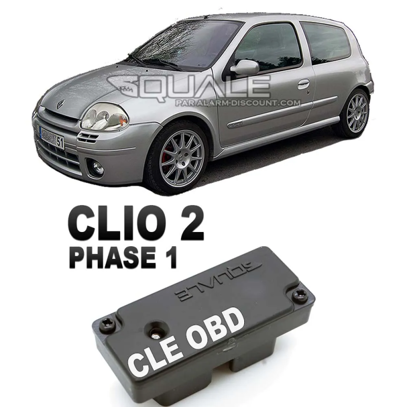 Clé de désactivation d'anti démarrage pour Renault clio 2 de 1995 à 2001 SQUALE - 1